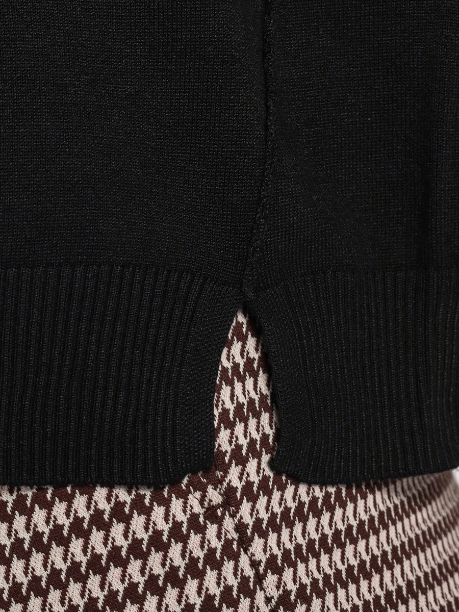 Черный джемпер из вискозы